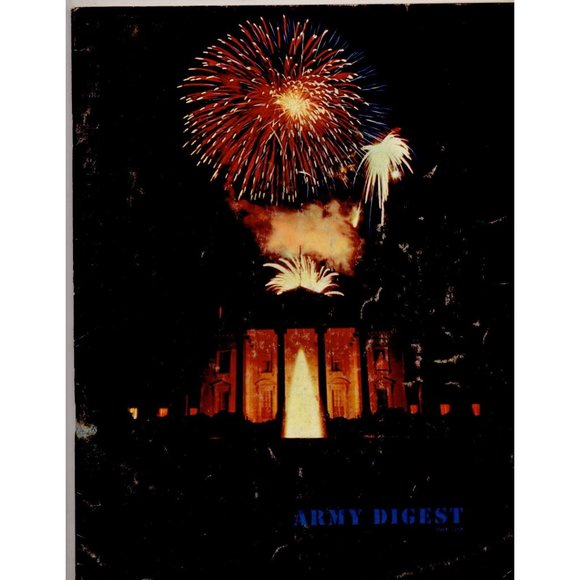 VINTAGE 53-YEAR-OLD VIETNAM-ERA ARMY DIGEST, JULY 1968 Samantha Jones Pinup! - Picture 1 of 4